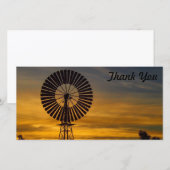 Hartelijk dank voor uw fotokaart - windmolenzonson bedankkaart (Voorkant / Achterkant)