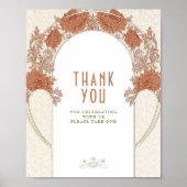 Hartelijk dank voor uw gebarentjes Art Nouveau Wil Poster (Voorkant)