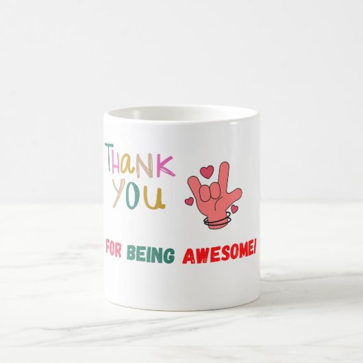 Hartelijk dank voor uw Geweldige Mok (Center)