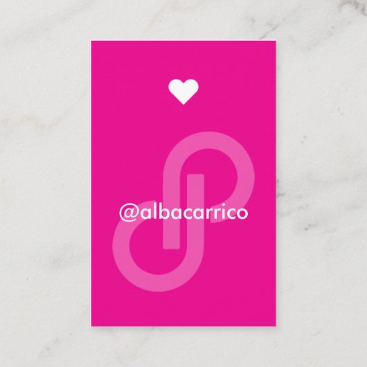 Hartelijk dank voor uw geweldige smaak en uw Logo Visitekaartje (Achterkant)