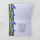 Hartelijk dank voor uw hulp bedankkaart (Binnen)