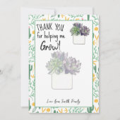 Hartelijk dank voor uw hulp bij het verbouwen van  kaart (Voorkant)