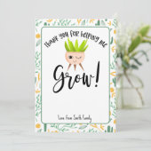 Hartelijk dank voor uw hulp bij het verbouwen van  kaart (Staand voorkant)