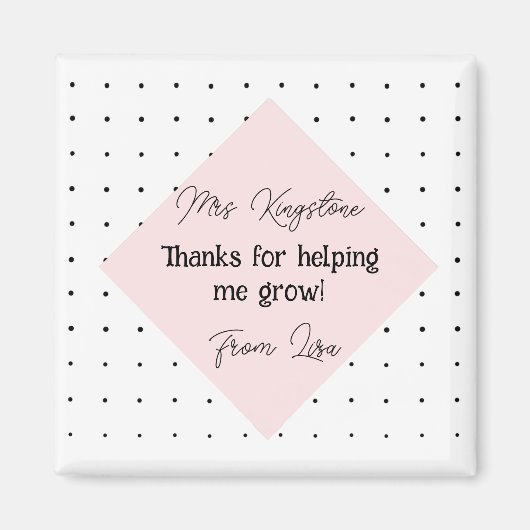 Hartelijk dank voor uw hulp om onze moderne stijl magneet (Voorkant)