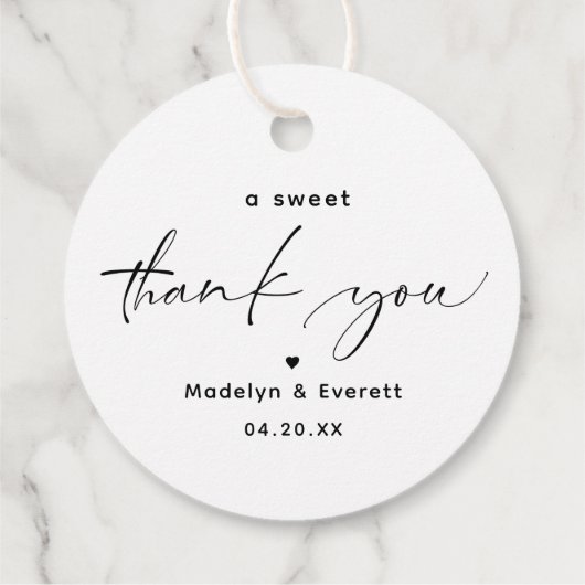 Hartelijk dank voor uw huwelijk met Labels (Achterkant)