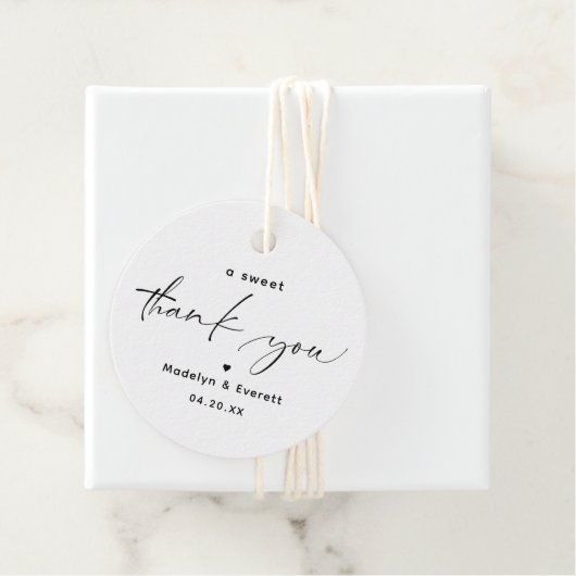 Hartelijk dank voor uw huwelijk met Labels (In situ)