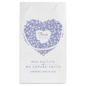 Hartelijk dank voor uw huwelijksgunst klein cadeauzakje (Achterkant)