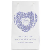 Hartelijk dank voor uw huwelijksgunst klein cadeauzakje (Voorkant)