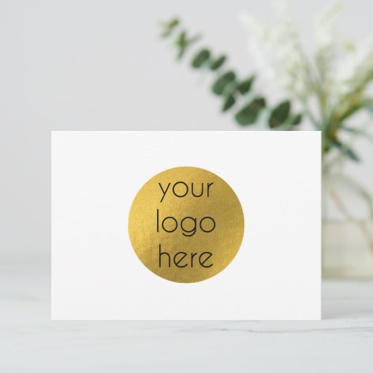 Hartelijk dank voor uw inkooporder bedankkaart (Staand voorkant)