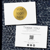 Hartelijk dank voor uw inkooporder bedankkaart