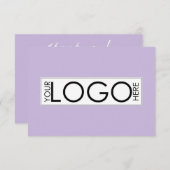 Hartelijk dank voor uw inkooporder Business Paarse Bedankkaart (Voorkant / Achterkant)