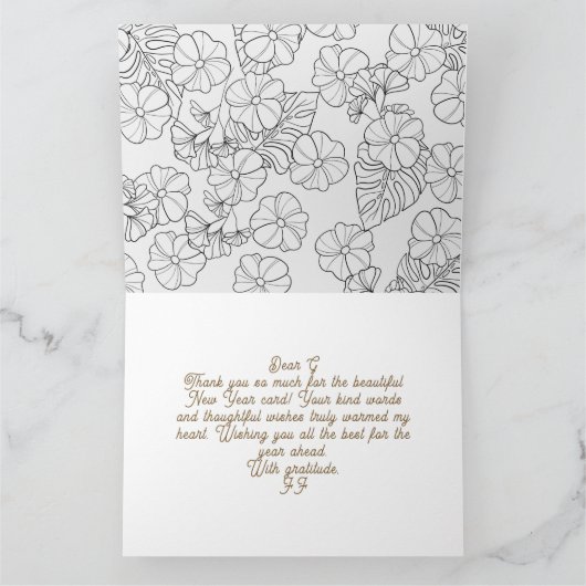 Hartelijk dank voor uw kaart (Binnen)