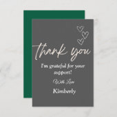 Hartelijk dank voor uw kaart (Voorkant / Achterkant)