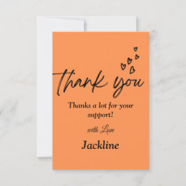 Hartelijk dank voor uw kaart