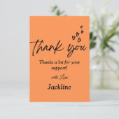 Hartelijk dank voor uw kaart (Staand voorkant)