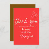 Hartelijk dank voor uw kaart (Voorkant / Achterkant)