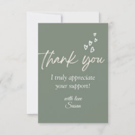 Hartelijk dank voor uw kaart