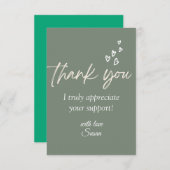 Hartelijk dank voor uw kaart (Voorkant / Achterkant)