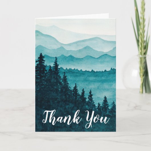 Hartelijk dank voor uw kaart met de waterkleur van (Voorkant)