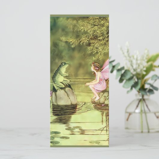 Hartelijk dank voor uw kaart met Fairy en Frog (Staand voorkant)