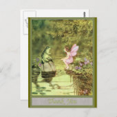 Hartelijk dank voor uw kaart met Fairy en Frog (Voorkant / Achterkant)