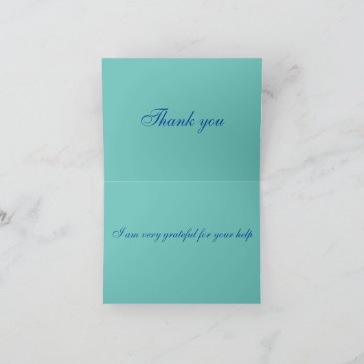 Hartelijk dank voor uw kaart met kunst (Binnen)