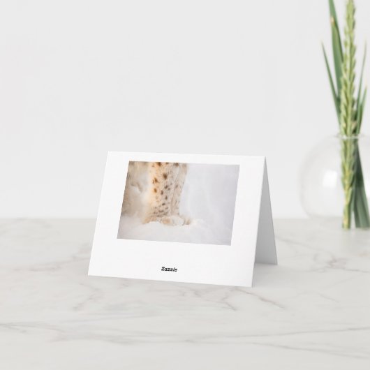 Hartelijk dank voor uw kaart met zachte gouden lyn (Achterkant)