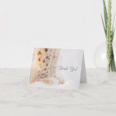 Hartelijk dank voor uw kaart met zachte gouden lyn (Voorkant)