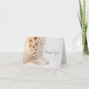 Hartelijk dank voor uw kaart met zachte gouden lyn