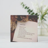 Hartelijk dank voor uw kaart van de hond (Staand voorkant)