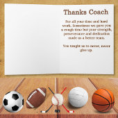 Hartelijk dank voor uw kaart voor coach