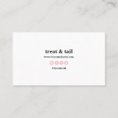 Hartelijk dank voor uw kaart voor uw huiswerk, voo visitekaartje (Achterkant)