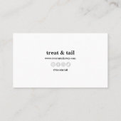 Hartelijk dank voor uw kaart voor uw huiswerk, voo visitekaartje (Achterkant)