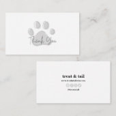 Hartelijk dank voor uw kaart voor uw huiswerk, voo visitekaartje (Voorkant / Achterkant)