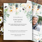 Hartelijk dank voor uw kaartje voor begrafeniswitt bedankkaart