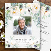 Hartelijk dank voor uw kaartje voor begrafeniswitt bedankkaart