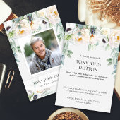 Hartelijk dank voor uw kaartje voor begrafeniswitt bedankkaart