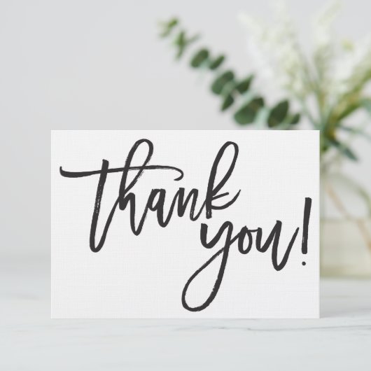 Hartelijk dank voor uw kalligrafische kaart (Staand voorkant)