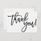 Hartelijk dank voor uw kalligrafische kaart (Voorkant / Achterkant)