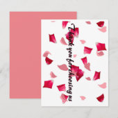 Hartelijk dank voor uw keuze voor ons winkelkaartj bedankkaart (Voorkant / Achterkant)