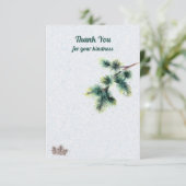 Hartelijk dank voor uw Kindness Pinecones Conifer- Bedankkaart (Staand voorkant)