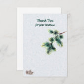 Hartelijk dank voor uw Kindness Pinecones Conifer- Bedankkaart (Voorkant / Achterkant)
