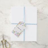 Hartelijk dank voor uw kleurrijke Confetti Cadeaulabel (Met Touw)