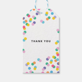 Hartelijk dank voor uw kleurrijke Confetti Cadeaulabel