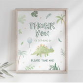 Hartelijk dank voor uw komst Dinosaur Birthday Fav Foto Afdruk