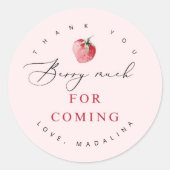 Hartelijk dank voor uw komst ronde sticker (Voorkant)