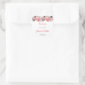 Hartelijk dank voor uw komst vierkante sticker (Tas)