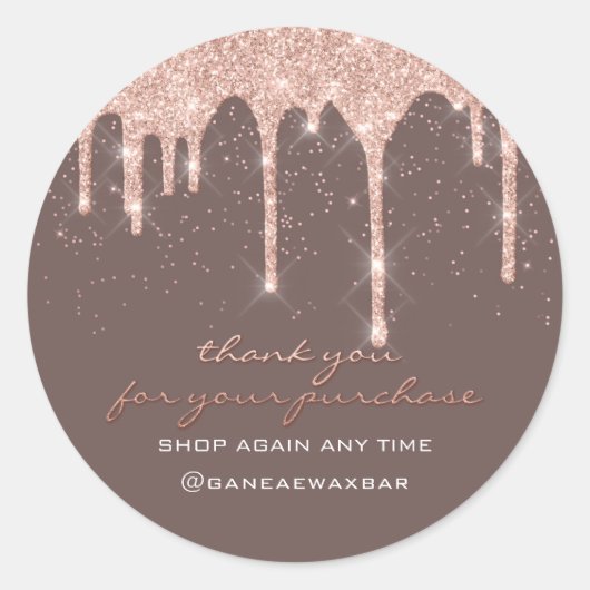 Hartelijk dank voor uw koopkrachtmachines, Boutiqu Ronde Sticker (Voorkant)