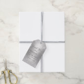 Hartelijk dank voor uw Label Silver Bokeh Cadeaulabel (Met Touw)