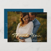 Hartelijk dank voor uw liefdeshuwelijk Foto Golden Briefkaart (Voorkant / Achterkant)